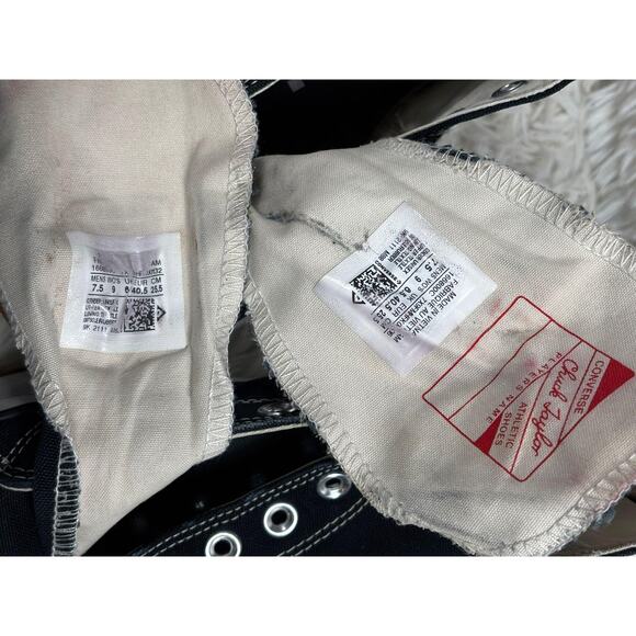 Converse Run Star Hike Shoes Mens Size 7.5 Black Platform High Top 168800C - Picture 9 of 11